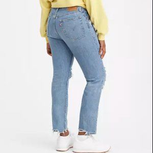 Levi's Ripped Original Fit Jeans Medium Wash